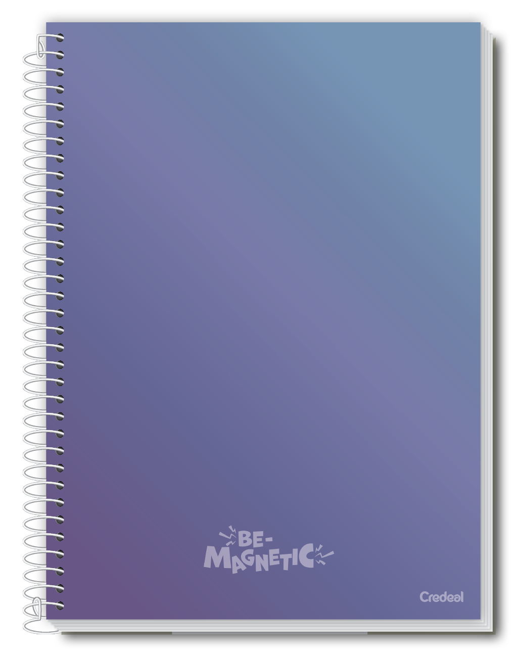 Caderno Be-Magnetic | Universitário Capa Dura 1 Matérias 80 Folhas | Credeal