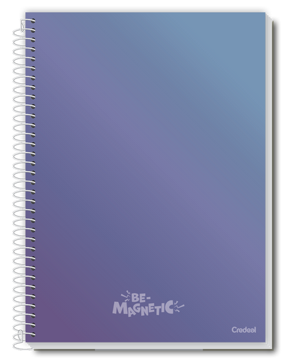Caderno Be-Magnetic | Universitário Capa Dura 1 Matérias 80 Folhas | Credeal