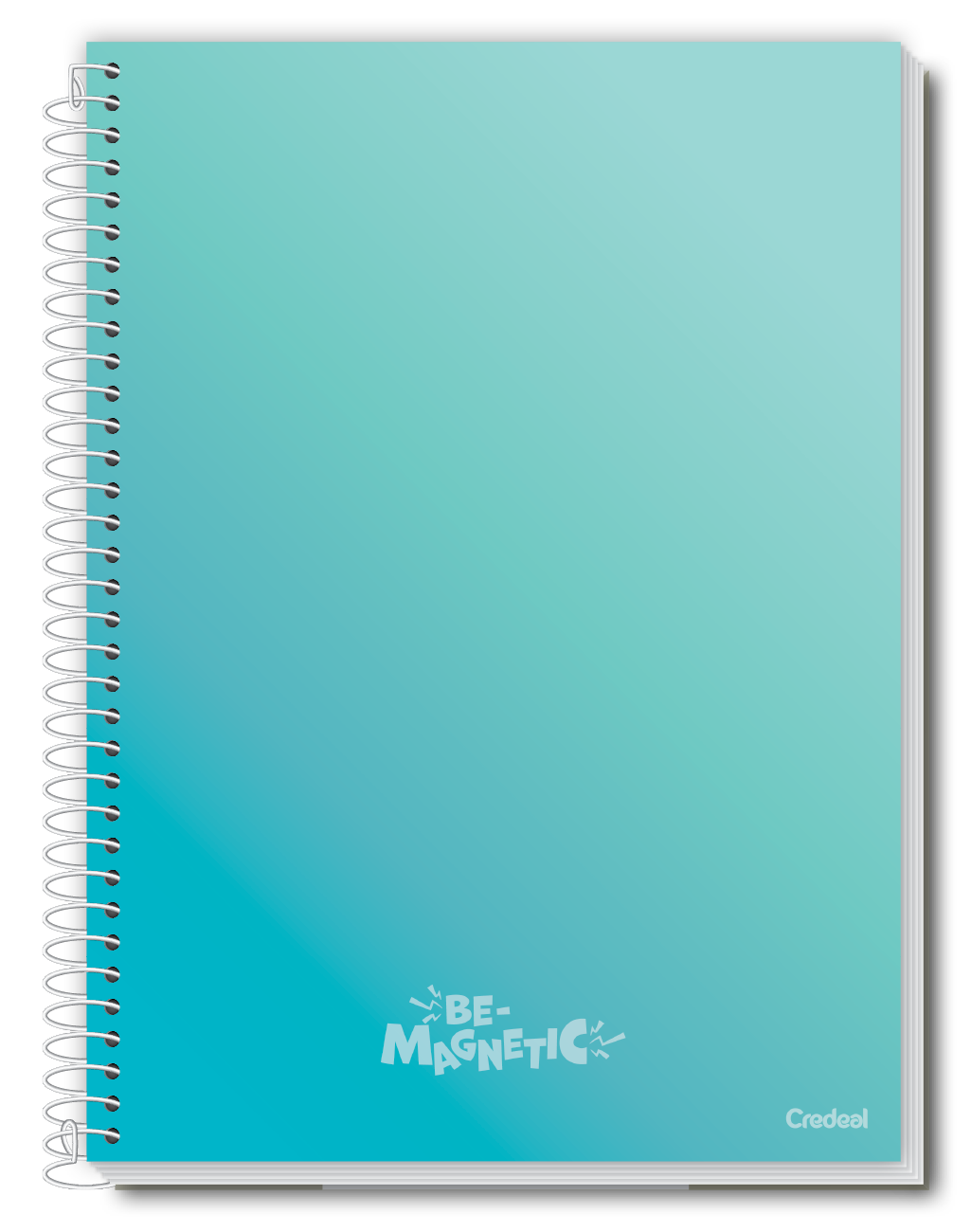 Caderno Be-Magnetic | Universitário Capa Dura 1 Matérias 80 Folhas | Credeal