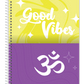 Caderno Mantras | Universitário Capa Dura 1 Matérias 80 Folhas | Credeal