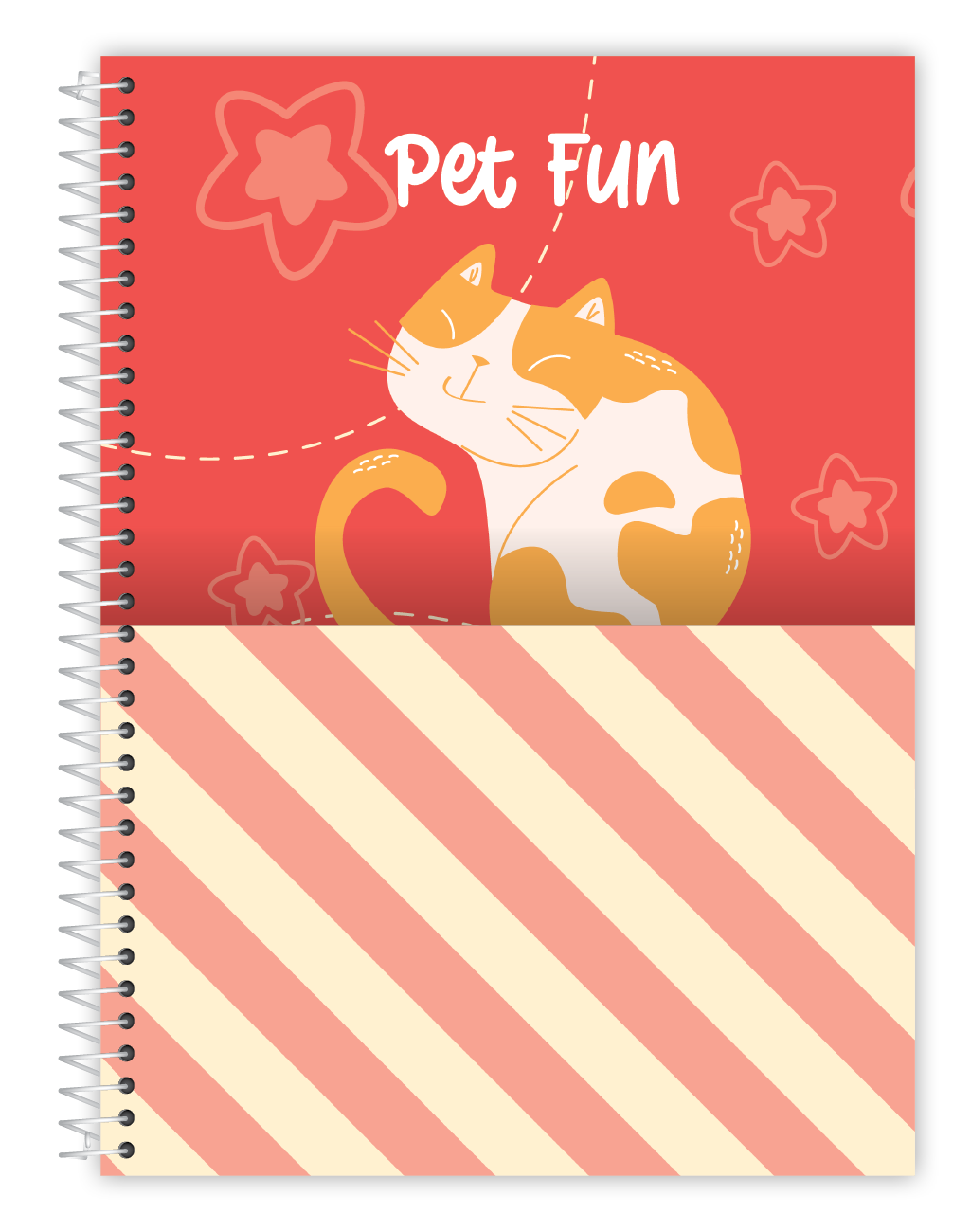 Caderno Pet Fun | Universitário Capa Dura 1 Matéria 80 Folhas | Credeal