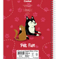 Caderno Pet Fun | Universitário Capa Dura 1 Matéria 80 Folhas | Credeal