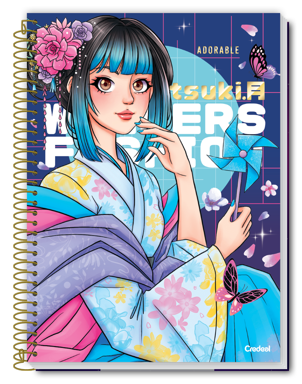 Caderno Princesa Fashion | Universitário Capa Dura 1 Matéria 80 Folhas | Credeal