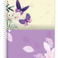 Caderno Purpurina | Universitário Capa Dura 1 Matérias 80 Folhas | Credeal