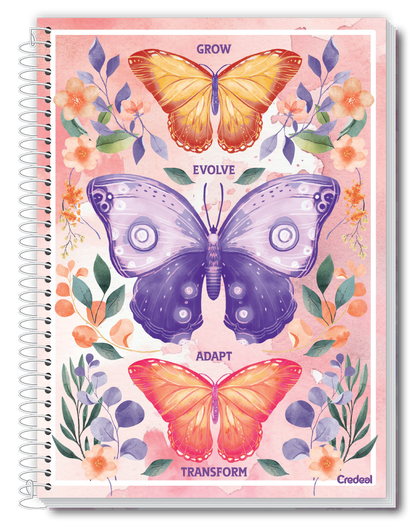 Caderno Purpurina | Universitário Capa Dura 1 Matérias 80 Folhas | Credeal