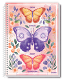 Caderno Purpurina | Universitário Capa Dura 1 Matérias 80 Folhas | Credeal