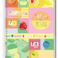 Caderno Fruit-Tella | Universitário Capa Dura 10 Matérias 160 Folhas | Credeal