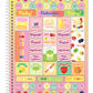 Caderno Fruit-Tella | Universitário Capa Dura 10 Matérias 160 Folhas | Credeal