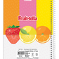Caderno Fruit-Tella | Universitário Capa Dura 10 Matérias 160 Folhas | Credeal