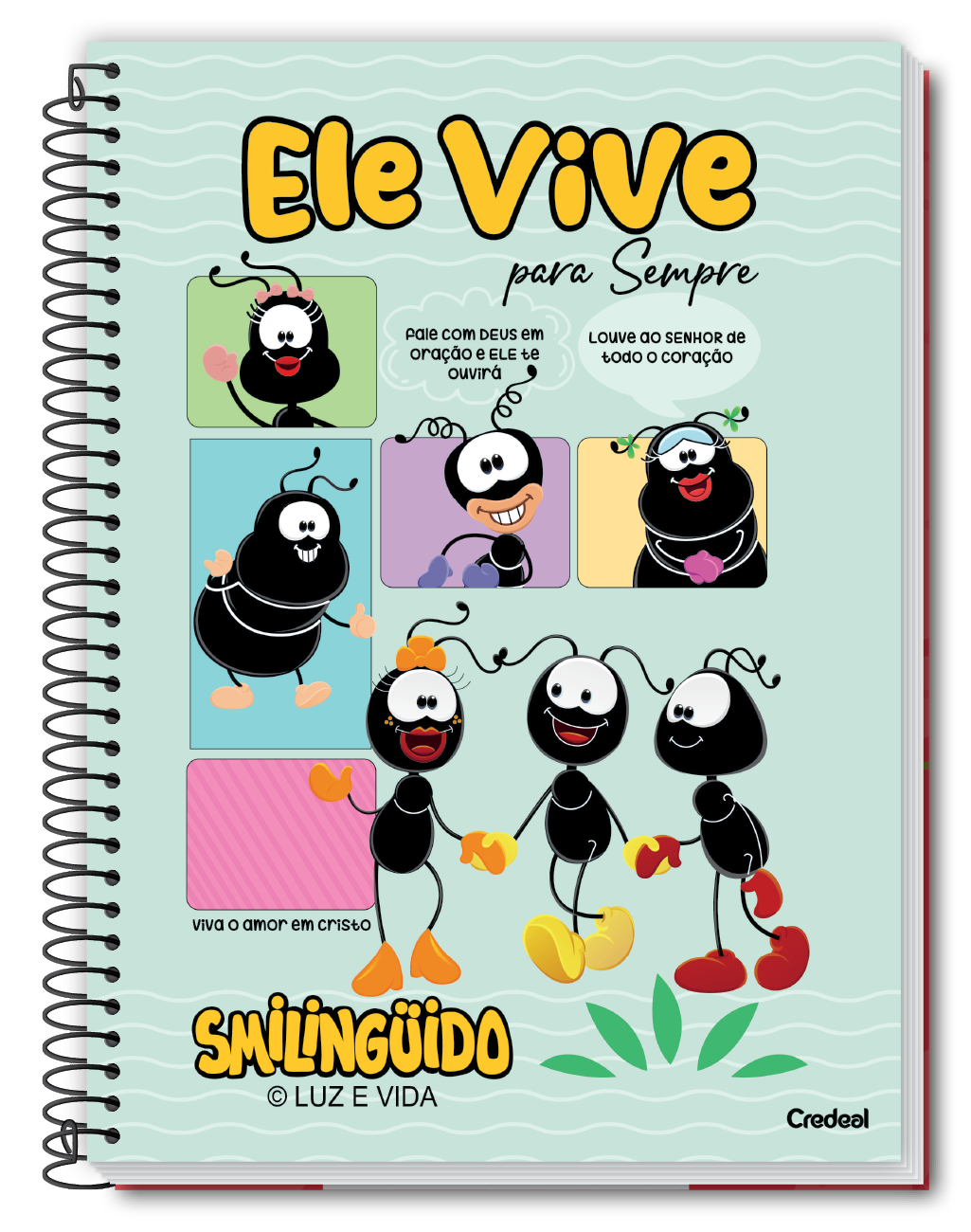 Caderno Smilinguido | Universitário Capa Dura 1 Matéria 80 Folhas | Credeal