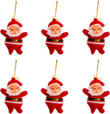 Kit 6 Enfeites de Natal Noel – Art Christmas | Decoração de Árvore Natalina Ornamentos Plástico