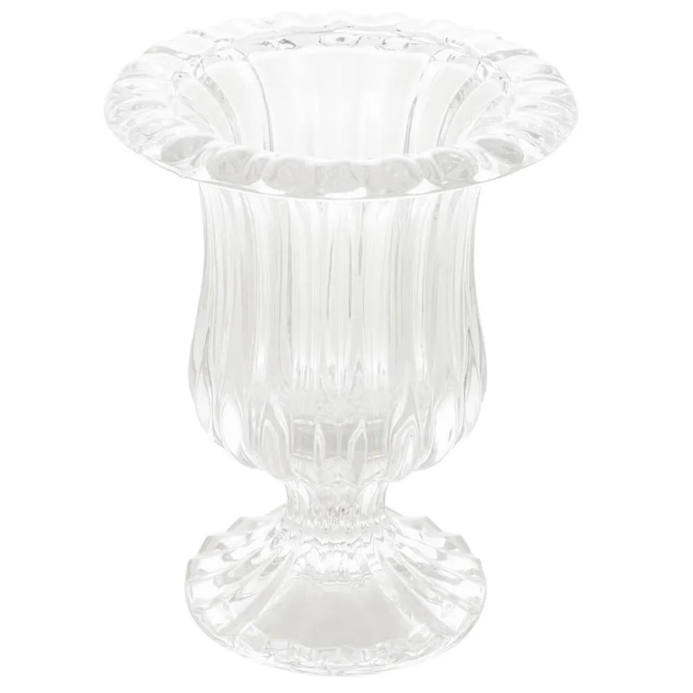 Vaso de Vidro Decorativo Lyor Renaissance 14,5 x 11,5 cm – Transparente, Elegante e Versátil para Decoração e Arranjos Florais