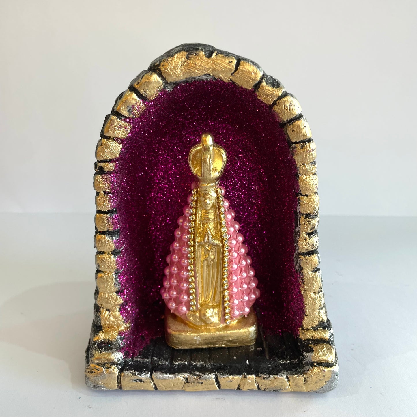 Imagem Nossa Senhora Aparecida na Capela – Gesso Artístico 15 cm