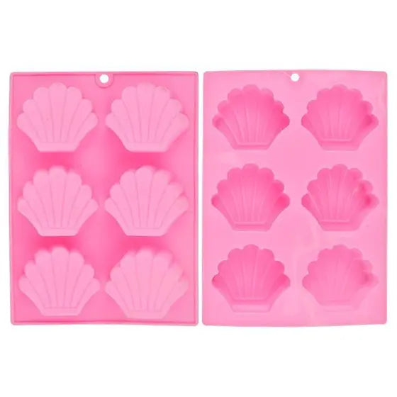 Forma de Silicone Concha 6 Cavidades Art House - Cores Sortidas | Flexível e Resistente