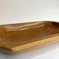 Gamela Artesanal Retangular de Madeira | Petisqueira Rústica - 30 x 19,5 x 5 cm