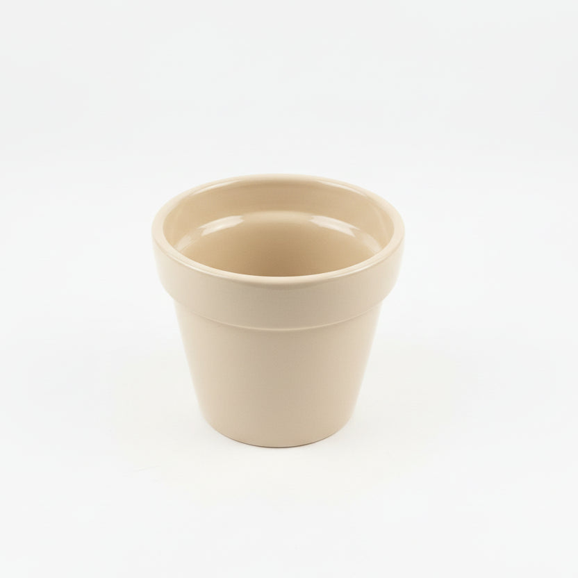 Vaso para Plantas em Cerâmica – Cachepot Médio Liso 11×12,5 cm | Decorativo e Funcional – StarBella | Jardinagem & Decoração