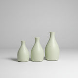 Trio de Vasos de Cerâmica Decorativos StarBella – Conjunto de 3 Vasos Bojudos (13×7 | 16×7,5 | 18×8,5 cm) – Decoração Casa, Sala, Mesa e Estantes