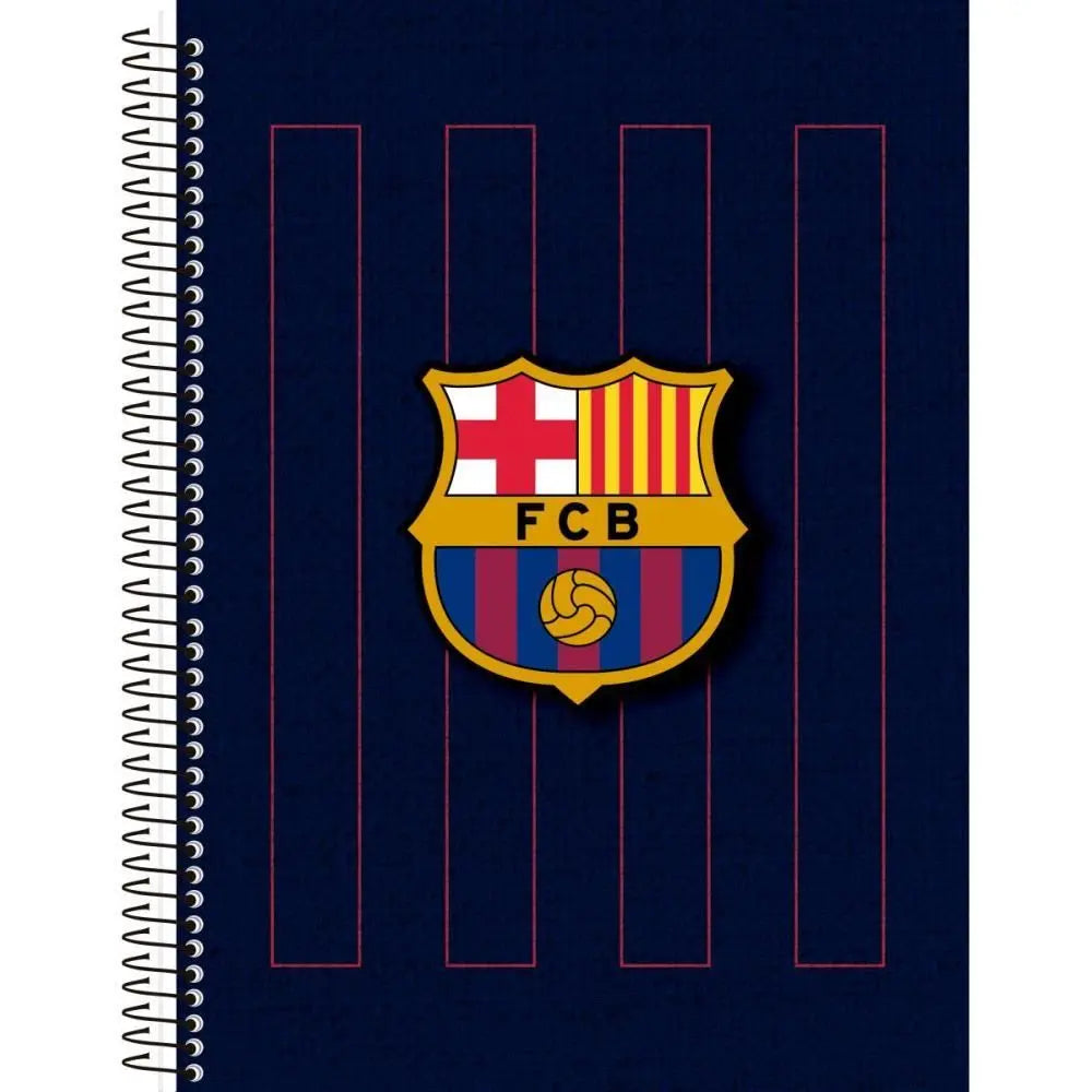 Caderno do Barcelona | Universitário Capa Dura 1 Matéria 80 Folhas | Animativa