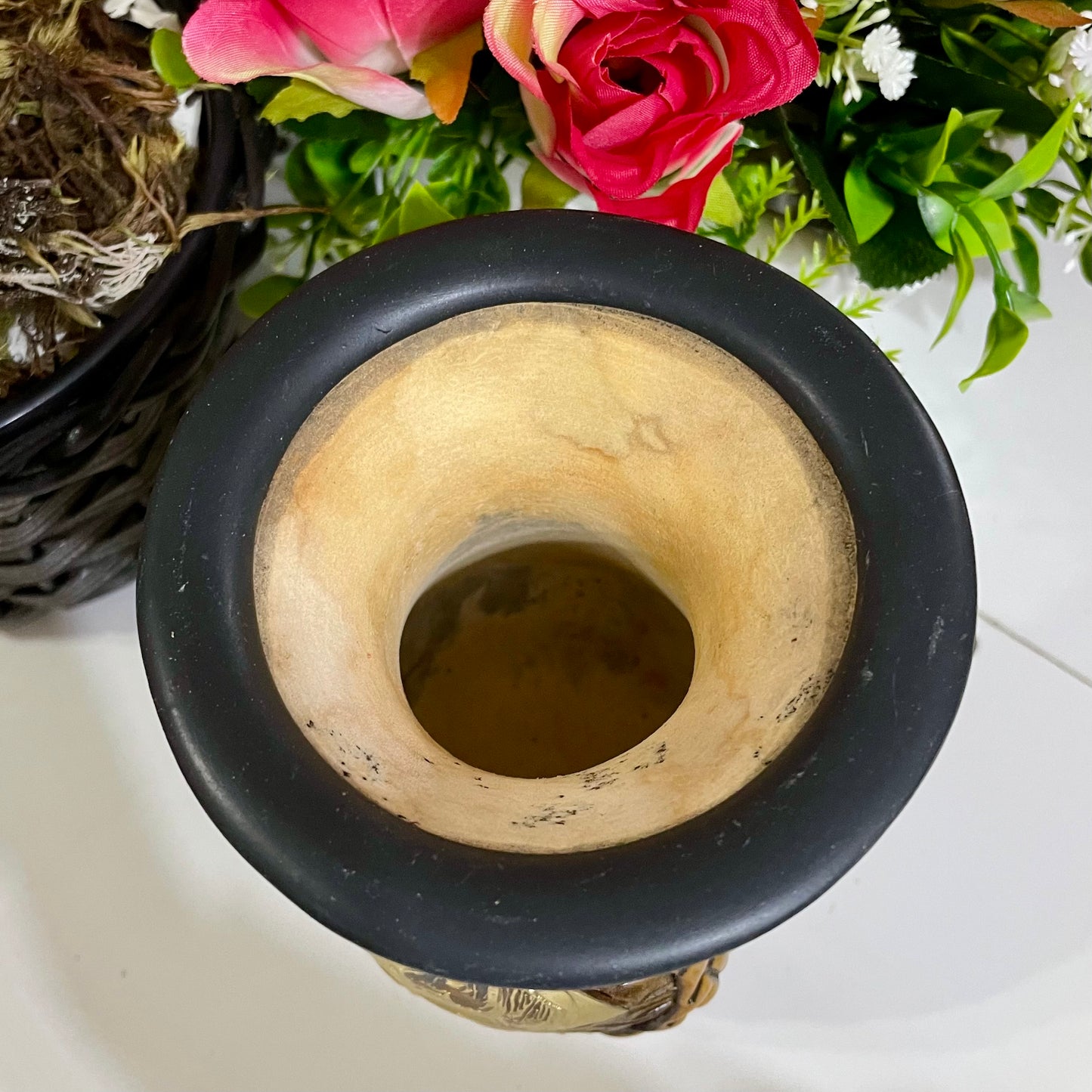Cuia de Chimarrão de Porongo  13 cm Brasão Cavalo Crioulo  | Eduardo Benites