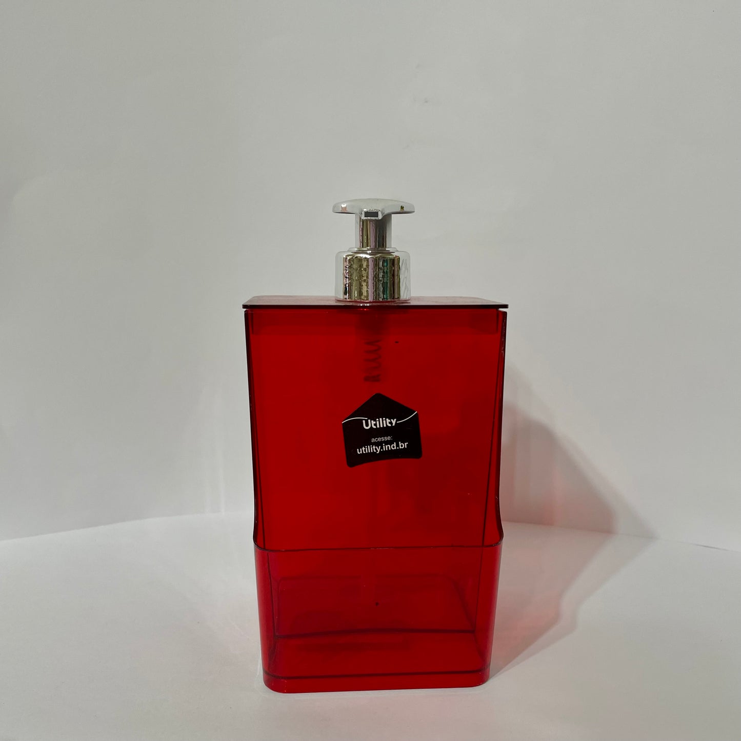 Dispenser Porta Detergente Líquido 500 ml de Plástico - Translúcido | Utility