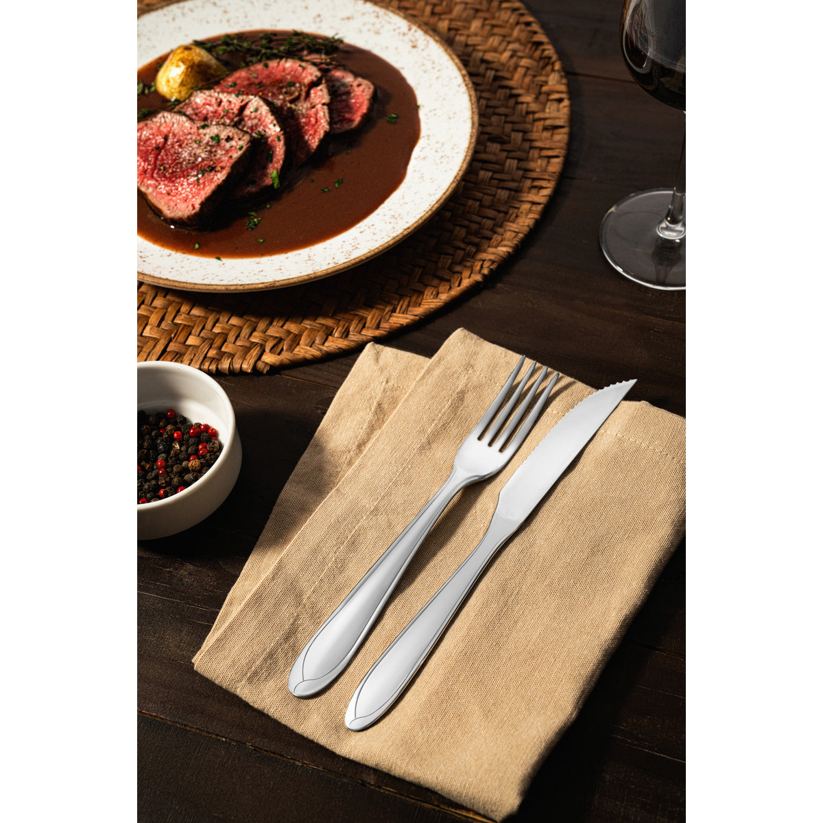 Garfo de Mesa Tramontina Laguna – Aço Inox Brilho 19,3 cm