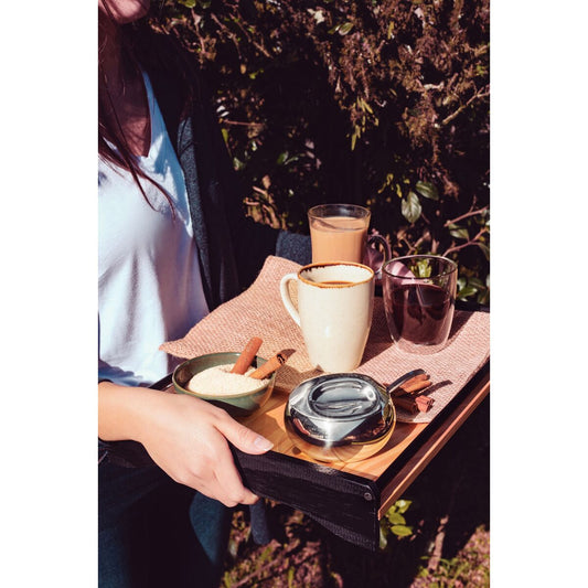 Açucareiro Tramontina 320 ml em Aço Inox com Colher – Linha Chá & Café 64400/500, 100% Inox, Acabamento Brilho