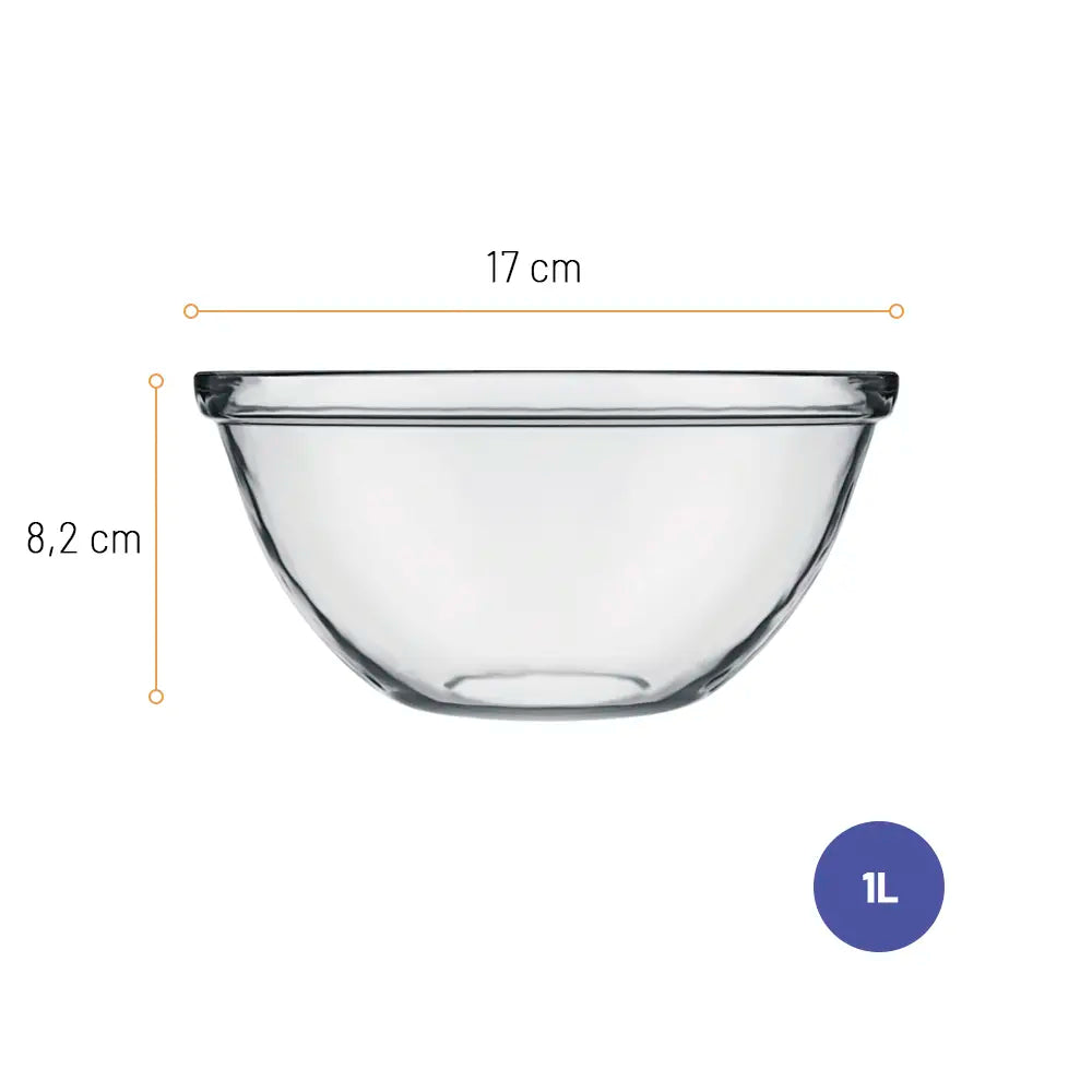 Tigela de Preparo de Vidro 1 Litro | Sempre