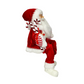 Papai Noel Sentado 45 cm Vermelho e Branco Carregando Bengalas e Pirulito - Decoração de Natal | FlorArte