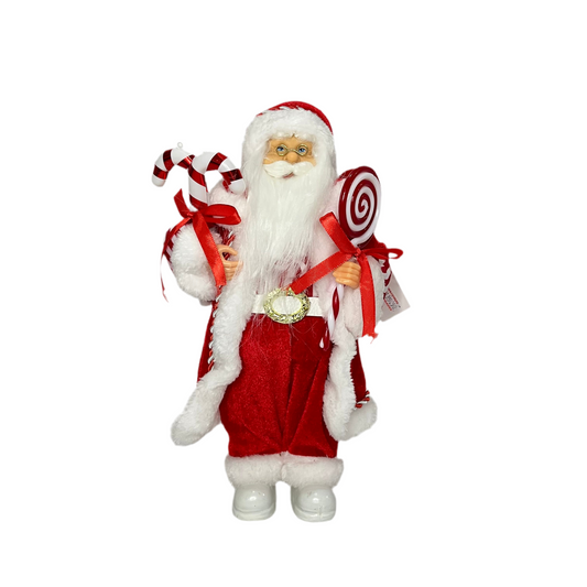 Papai Noel em Pé 30 cm Decoração de Natal | FlorArte
