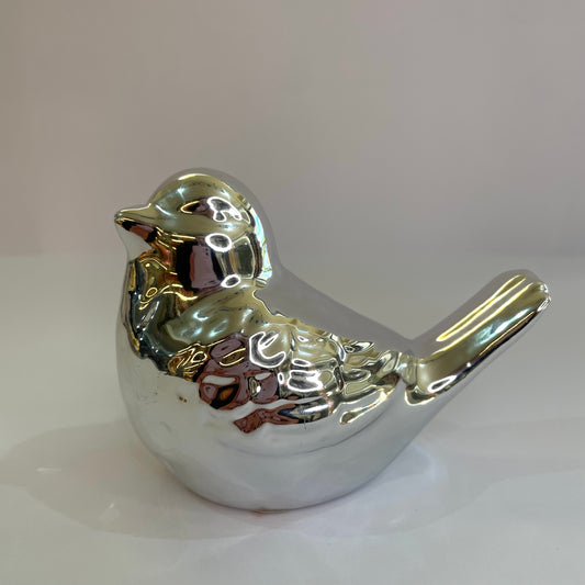 Pássaro Decorativo em Cerâmica - 10 cm