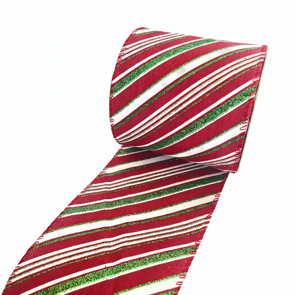 Fita Decorativa Aramada FlorArte 10 cm × 9,14 m – Tecido com Brilho, Fácil Modelagem