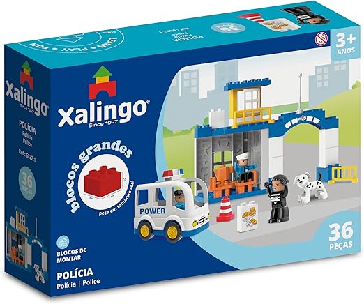 Bloco de Montar da Polícia - 36 Peças | Xalingo