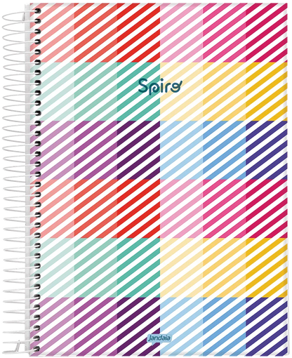 Caderno Spiro | Universitário Capa Dura 1 Matéria 80 Folhas | Jandaia