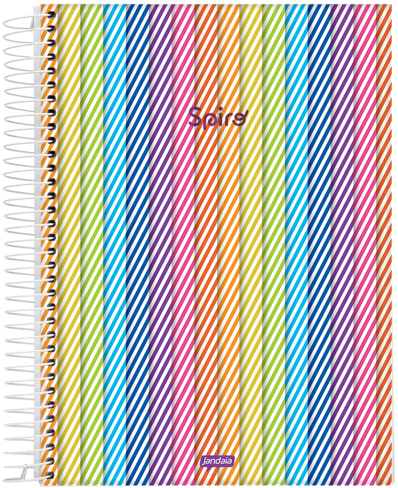 Caderno Spiro | Universitário Capa Dura 1 Matéria 80 Folhas | Jandaia