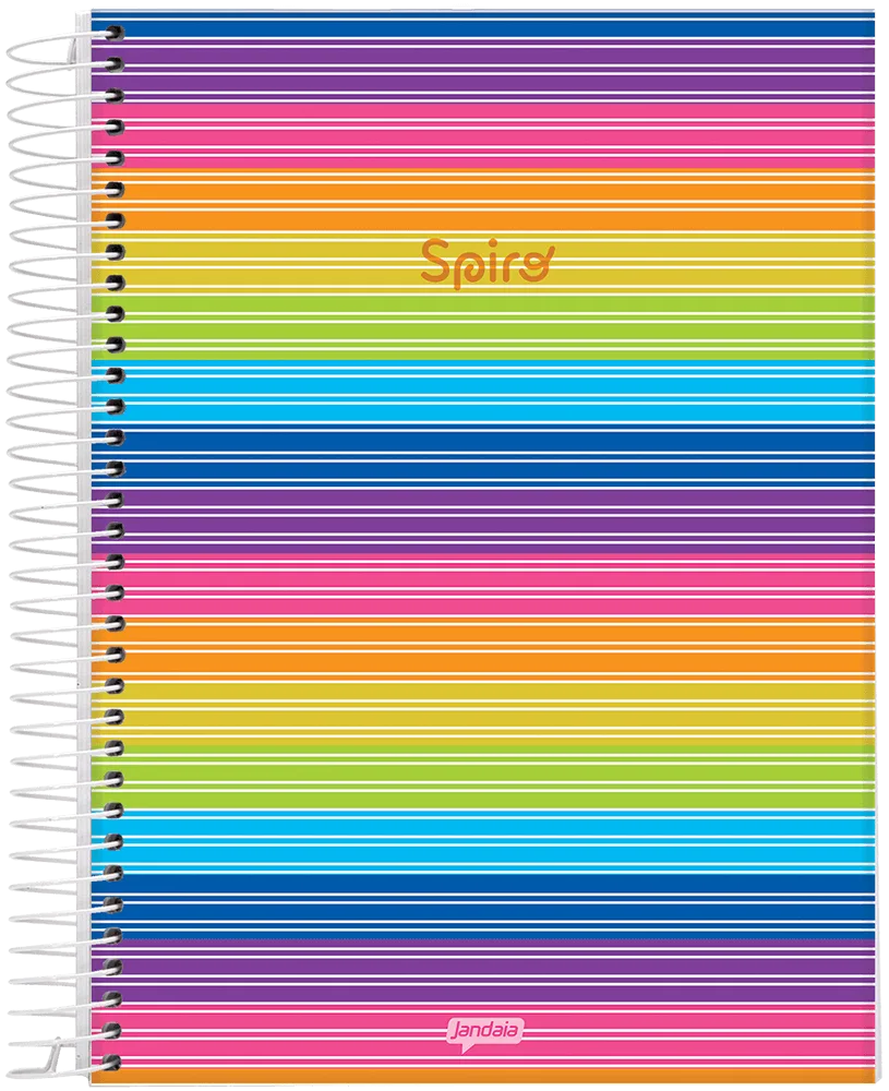 Caderno Spiro | Universitário Capa Dura 1 Matéria 80 Folhas | Jandaia