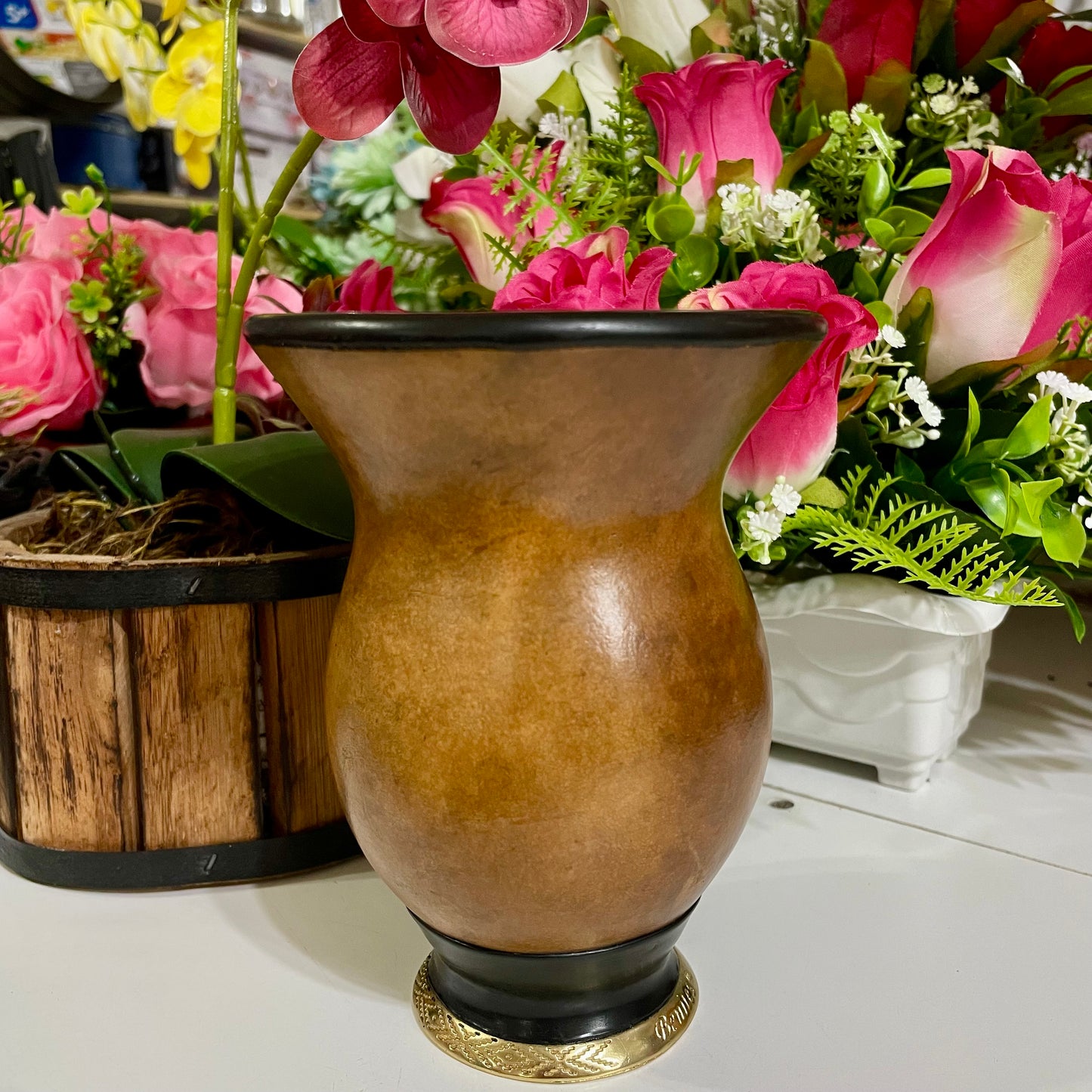 Cuia de Chimarrão de Porongo Lisa 14 cm | Eduardo Benites