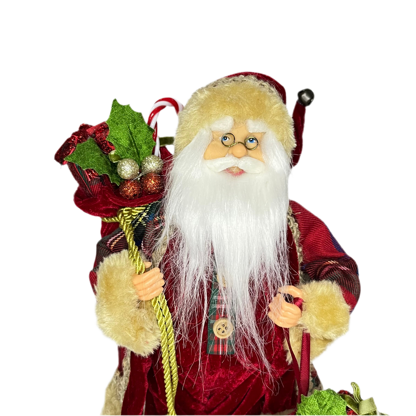 Papai Noel em Pé 30 cm Decoração de Natal | FlorArte