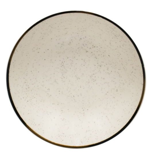 Prato Raso Cerâmica 26 cm Unni Brisa Oxford – Cerâmica Bicolor Elegante