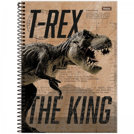 Caderno Dinossauros - Saurus Universitário 1 Matéria 80 Folhas Capa Dura - Foroni