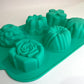 Forma de Silicone para Cupcakes 80 ml – 6 Cavidades - Linha Candy | Art House
