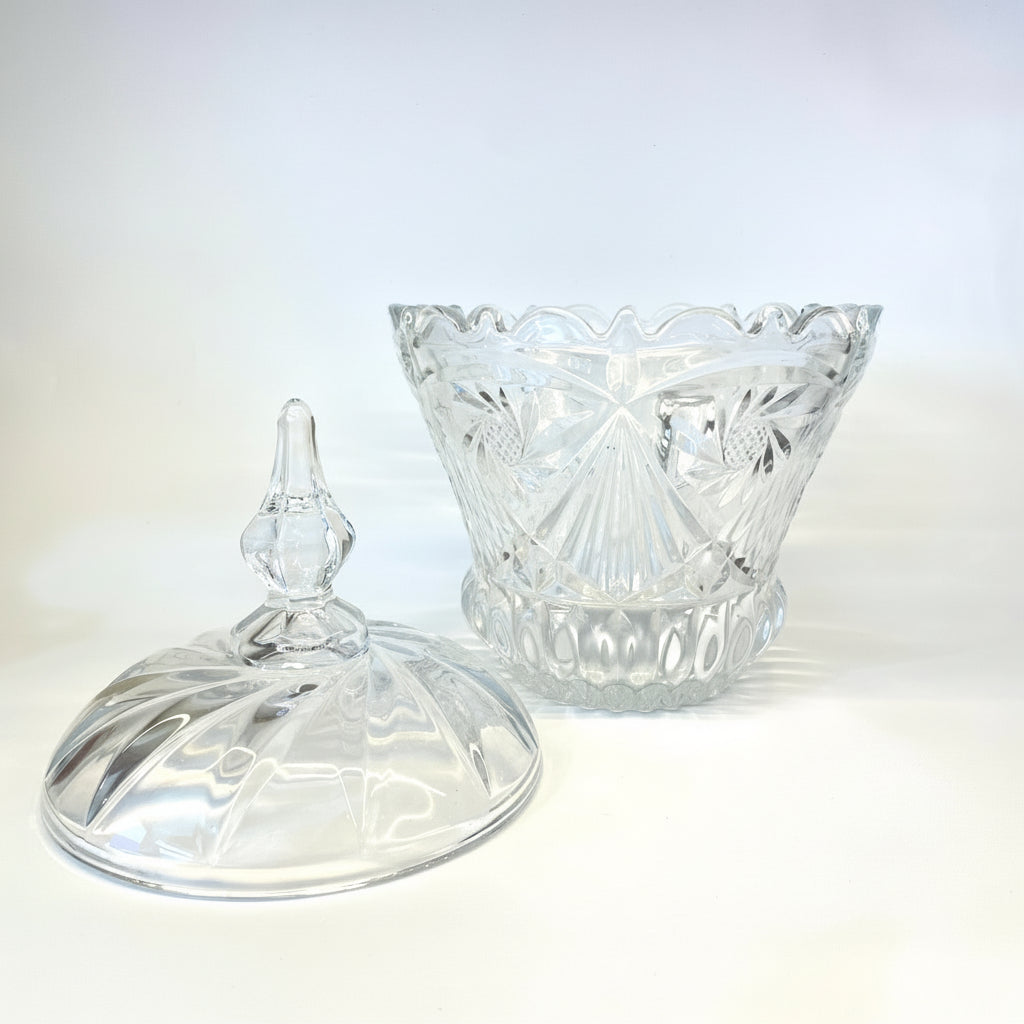 Bomboniere de Vidro Art House 100 ml – Porta Doces com Tampa, Elegante e Versátil para Decoração e Organização