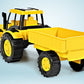 Carrinho de Brinquedo Trator Rural com Carreta | Plaspolo