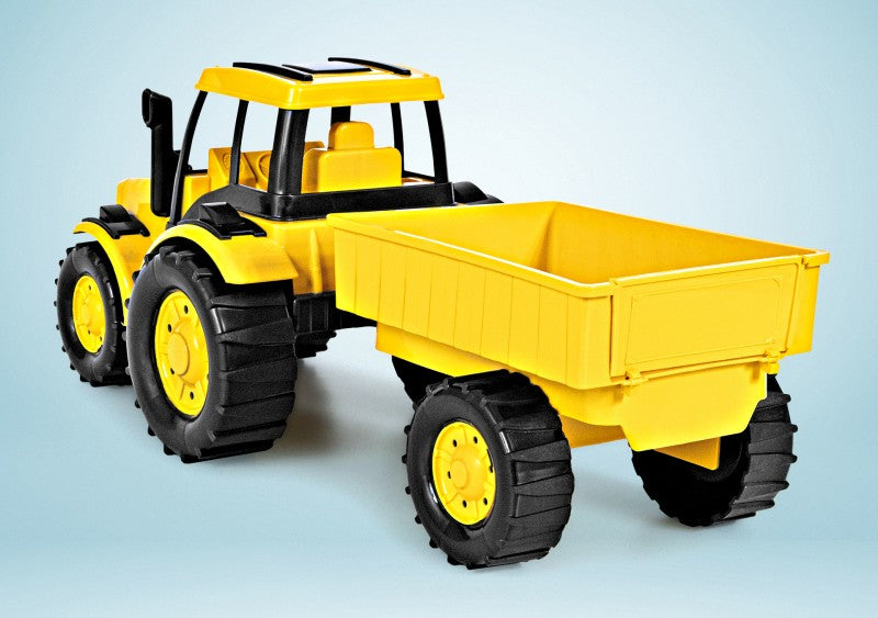 Carrinho de Brinquedo Trator Rural com Carreta | Plaspolo
