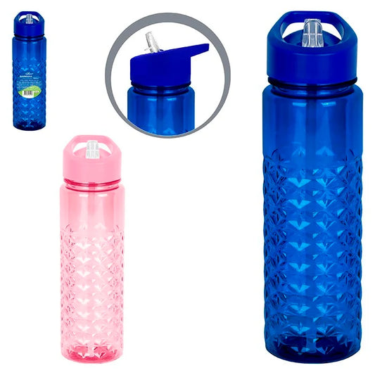 Garrafinha de Água Squeeze Plast 720 ml com Canudo | Zein