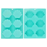 Forma de Silicone Concha 6 Cavidades Art House - Cores Sortidas | Flexível e Resistente