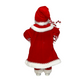 Papai Noel em Pé 45 cm Vermelho e Branco com Listrados Carregando Pirulito e Bengalas - Decoração de Natal | FlorArte