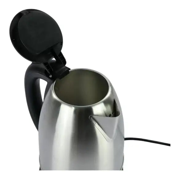 Chaleira Elétrica Inox 1,8 L 220 V – 5 Estrelas Preta/Inox | Base Giratória e Desligamento Automático