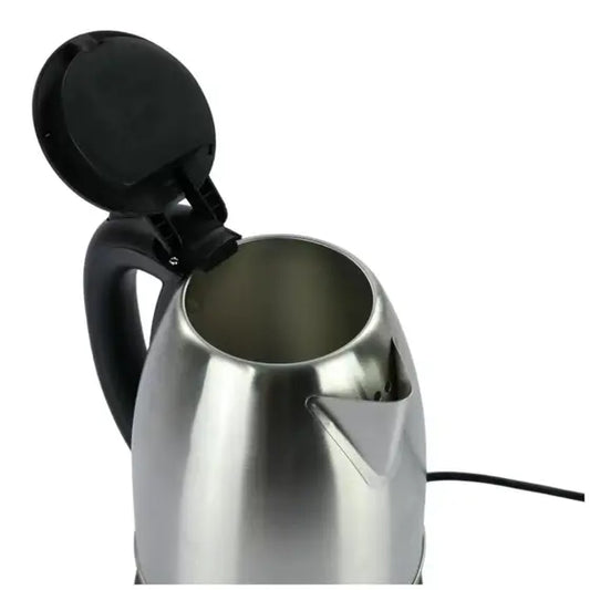 Chaleira Elétrica Inox 1,8 L 220 V – 5 Estrelas Preta/Inox | Base Giratória e Desligamento Automático