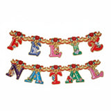 Cordão / Varal Decorativo “Feliz Natal” – Enfeite Natalino Art Christmas para Parede, Porta ou Lareira