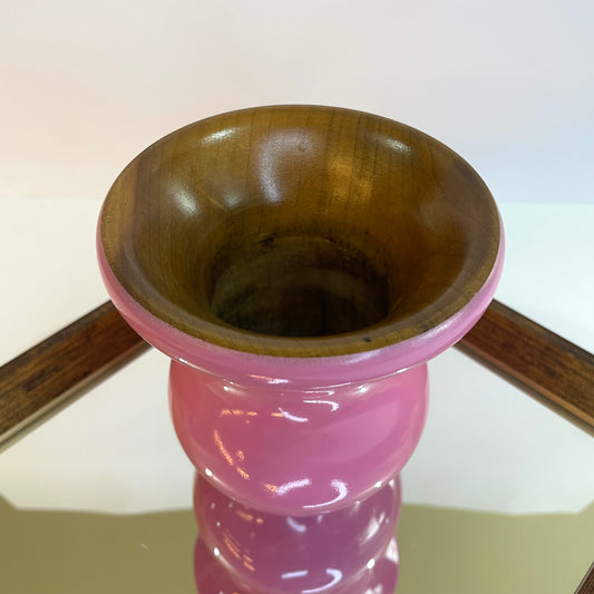 Cuia de Chimarrão Matetri de Madeira Rosa 12 cm | Artesanal & Feminina